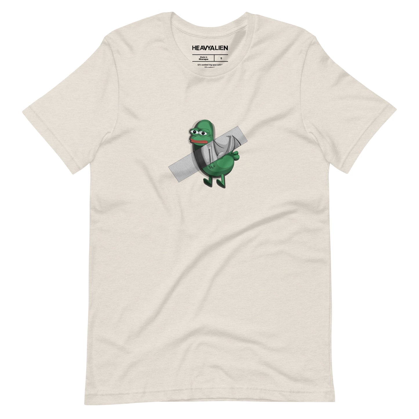 Pepe Dickbutt Taped to a UNISEX T-shirt